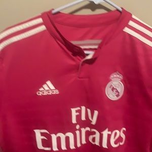 Real Madrid pink practice jersey